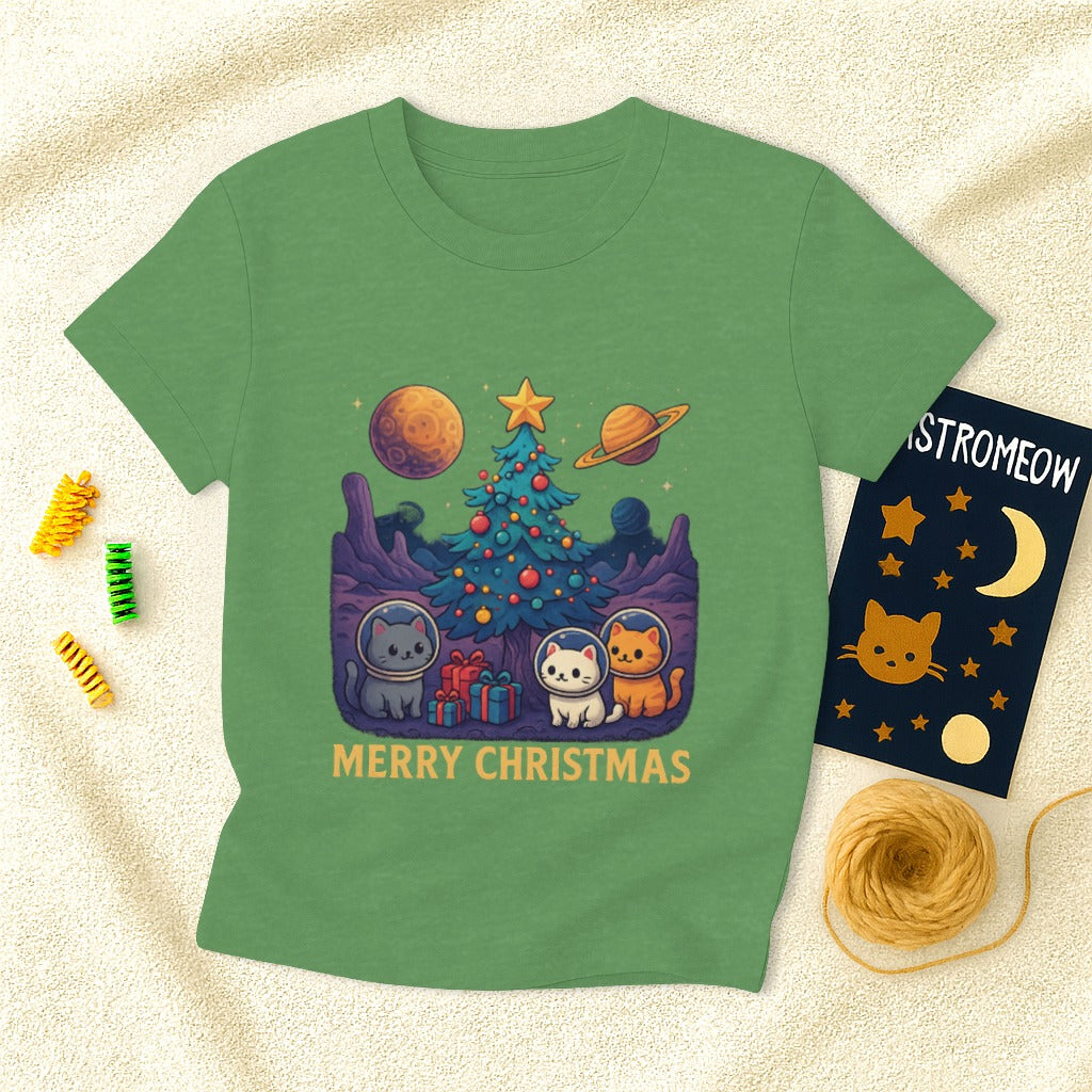 Kawaii Cat Christmas T-Shirt