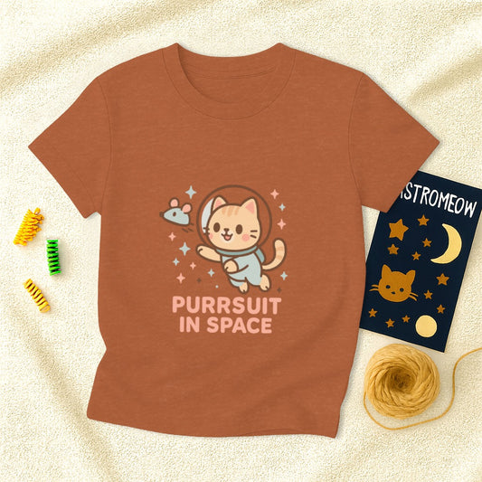 Purrsuit in Space T-Shirt