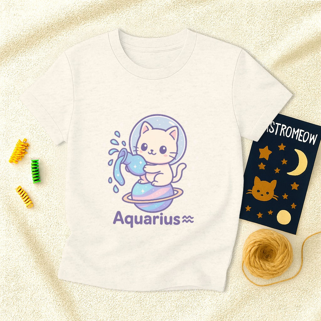 Kawaii Aquarius Cat T-Shirt