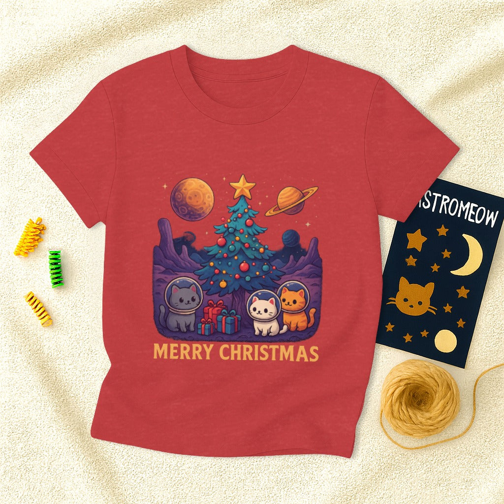 Kawaii Cat Christmas T-Shirt