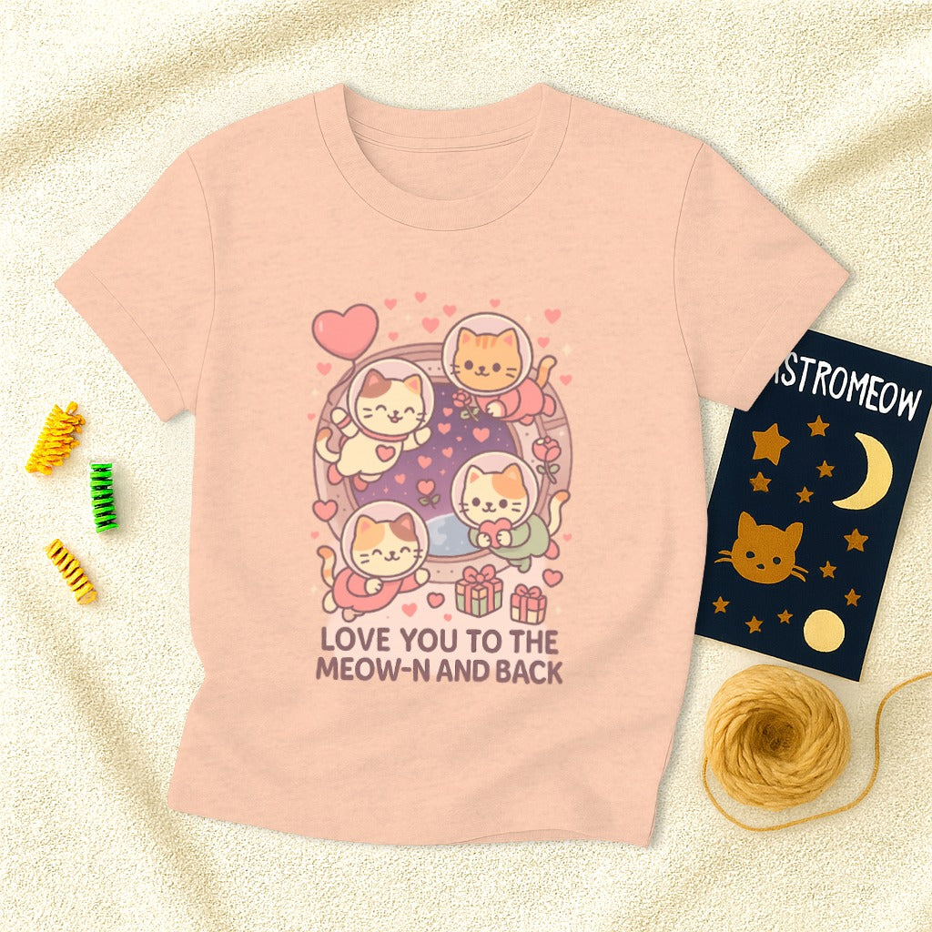 Love You to the Meow-n and Back cute T-shirt