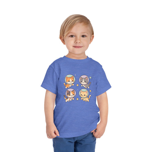 Toddler Kawaii Space Cats Tee